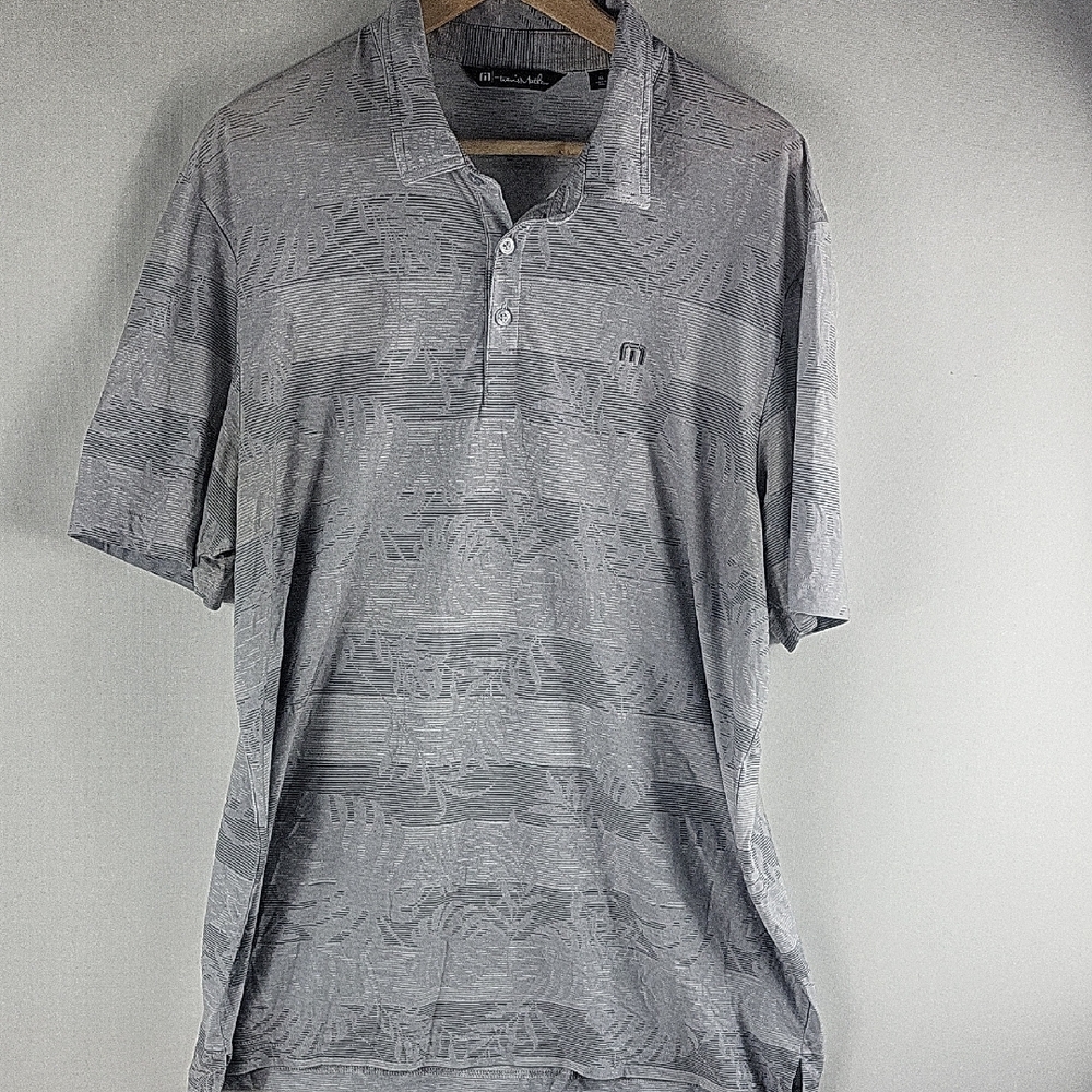Travis Mathew Gray XL Polo Golf Shirt